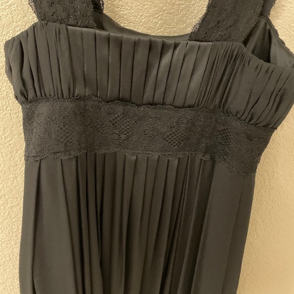 DIANE VON  FURSTENBERG Black 100% Silk Mini Bubble Dress Size 4 - Picture 3 of 9